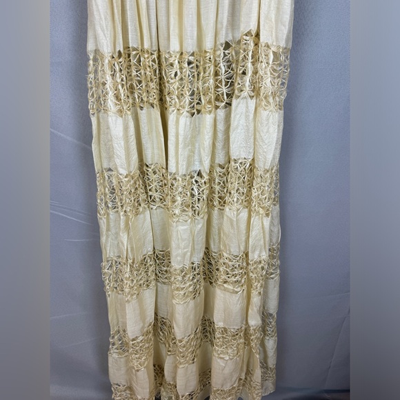 House of Amma Anancy Paneled Silk Maxi Dress - Sz 4 - Picture 12 of 15